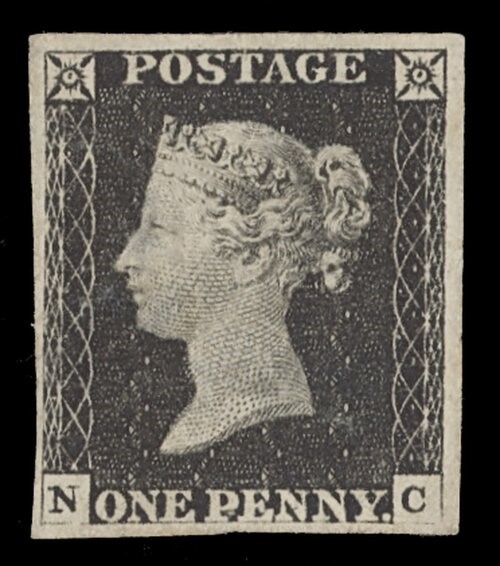 The worlds first stamp: The British one penny black - stampstars.com